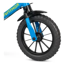 Bicicleta Infantil Equilibrio Sem Pedal Balance Azul Nathor Foto mini 4