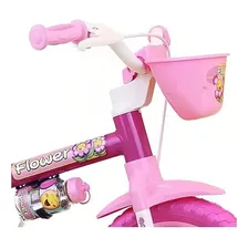Bicicleta Infantil Menina Aro 12 Nathor Flower 2 5 Anos Rosa Foto mini 2