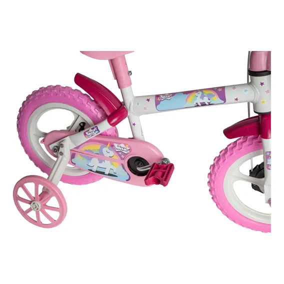 Bicicleta Infantil Menina Magic Rainbow Aro 12 Colorida Styll Kids Foto 1