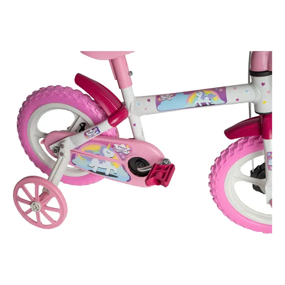 Bicicleta Infantil Menina Magic Rainbow Aro 12 Colorida Styll Kids Foto 1