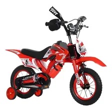 Bicicleta Infantil Motocross Aro 16 Com Som | Vermelha Foto  mini 1