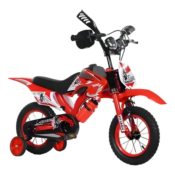 Bicicleta Infantil Motocross Aro 16 Com Som | Vermelha Foto 1