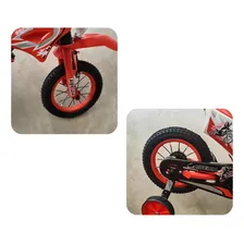 Bicicleta Infantil Motocross Aro 16 Com Som | Vermelha Foto mini 4