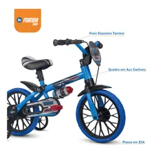 Bicicleta Infantil Nathor Aro 12 Veloz Foto mini  3