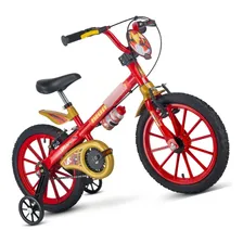 Bicicleta Infantil Nathor Aro 16 Homem De Ferro Bike Foto  mini 1