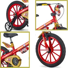 Bicicleta Infantil Nathor Aro 16 Homem De Ferro Bike Foto mini  3