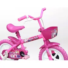 Bicicleta Infantil Track Bikes Arco Iris Aro12 Rosa Rodinhas Foto mini  3