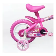 Bicicleta Infantil Track Bikes Arco Iris Aro12 Rosa Rodinhas Foto mini 4
