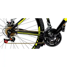 Bicicleta Kls Aro 29 Freio A Disco C/ Suspenção Cor Preto/amarelo Tamanho 18 Foto mini 2