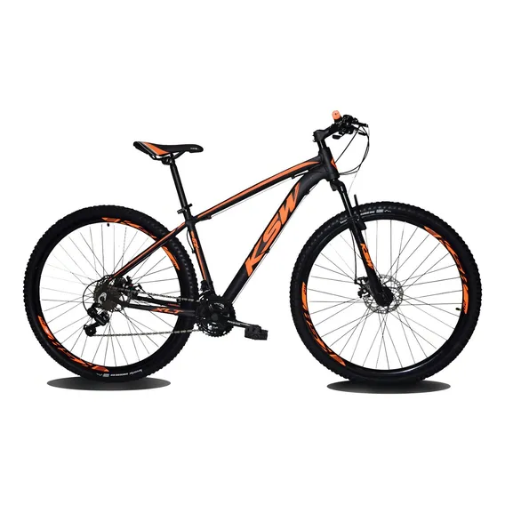 Bicicleta Ksw 29 Modelo Xlt Cambios Shimano K7 24v Cor Laranja Foto 1