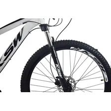 Bicicleta Ksw Aro 29 Freios Hidraulico 24v Câmbio Shima + K7 Cor Branco Foto mini  2