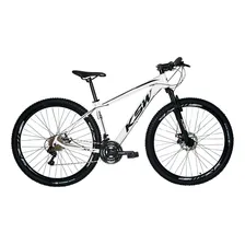 Bicicleta Ksw Aro 29 Xlt Cambios E Pedivela Shimano K7 24v Cor Branco Foto mini 1