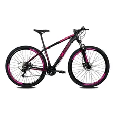 Bicicleta Ksw Aro 29 Xlt Shimano 24v Trava Freio Hidraulico Cor Preto/pink Tamanho Do Quadro 17 Foto mini 1