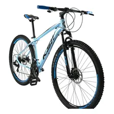 Bicicleta Ksw Aro 29 Xlt Shimano 24v Trava Roler + Hidraulic Cor Azul Foto  mini 1