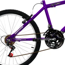 Bicicleta Masculina Ultra Bike Aro 24 Freio V-break Cor Lilás Foto mini 2