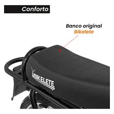 Bicicleta Motorizada Bikelete 100cc Montada Completa Preto Tamanho Do Quadro 19 Foto mini 4
