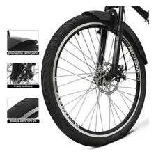 Bicicleta Motorizada Bikelete 100cc Montada Completa Preto Tamanho Do Quadro 19 Foto mini 3