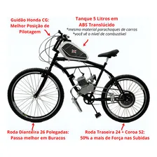 Bicicleta Motorizada Tanque De Gasolina 5 Litros MONTADA Foto mini  2