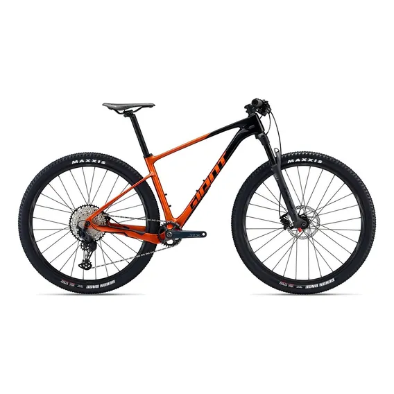 Bicicleta mountain bike Giant XTC Advanced 2 2022 R29 tamanho do uadro M - black/amber glow Foto 1