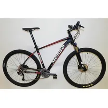 Bicicleta mountain bike masculina Mosso 2919 - preto/branco Foto mini 1
