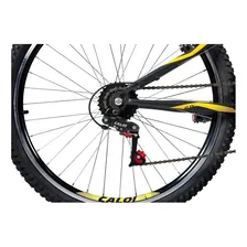 Bicicleta Mtb Caloi Andes Aro 26 - Quadro 18'' Cor Preto/Amarelo Tamanho do quadro M Foto mini 4