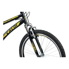 Bicicleta Mtb Caloi Andes Aro 26 - Quadro 18'' Cor Preto/Amarelo Tamanho do quadro M Foto mini 3