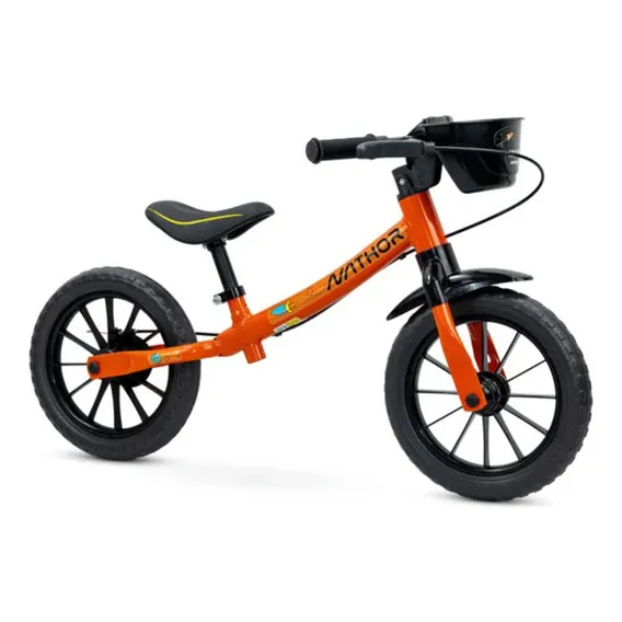 Bicicleta Nathor Balance Bike Rocket - A partir dos 2 anos cor Laranja Foto 1