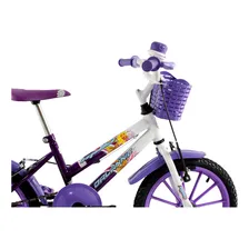 Bicicleta passeio infantil Dalannio Bike Milla R16 - violeta/branco Foto mini  3