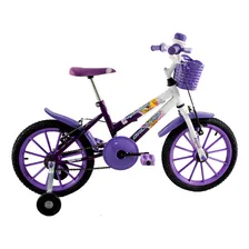 Bicicleta passeio infantil Dalannio Bike Milla R16 - violeta/branco Foto  mini 1