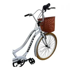 Bicicleta Retro Feminina Com Marcha Vintage Aro 26 Beach Foto mini  2