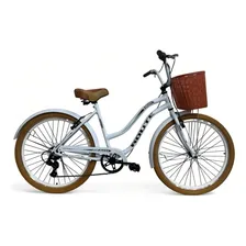 Bicicleta Retro Feminina Com Marcha Vintage Aro 26 Beach Foto  mini 1