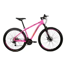 Bicicleta Rino Everest Aro 29 Disco 24v Câmbios Shimano Cor Rosa Foto  mini 1