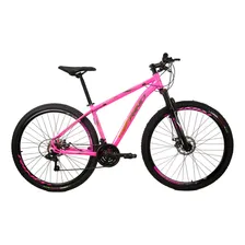 Bicicleta Rino Everest Aro 29 Shimano 24v Hidraulico + Trava Cor Rosa Foto mini 1