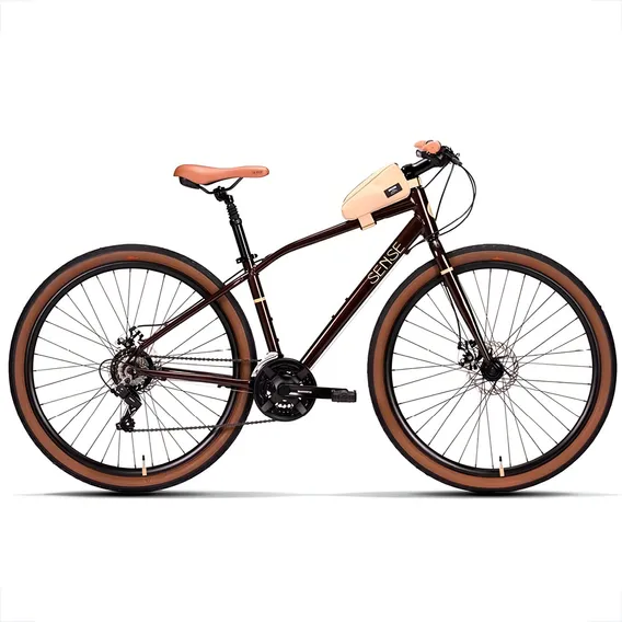 Bicicleta Sense Move Urban 2023 cor marrom Foto 1