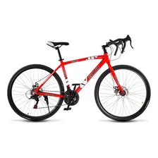 Bicicleta Speed Bike Aro 700 21v Shimano Cor Vermelho Foto  mini 1
