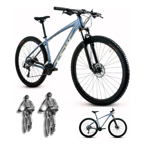 Bicicleta Tsw Aro 29 Hunch 16v Shimano Suspensão Tsw Cor Azul Tamanho Do Quadro 17 Foto 1