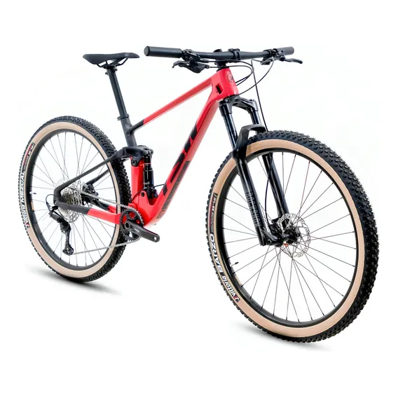 Bicicleta Tsw Full Quest Carbono Aro 29 Shimano Deore Vermelha Foto 1