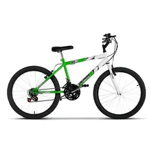 Bicicleta Ultra Bikes Bicolor Aro 24 18 Marchas Verde/branco Foto mini 1