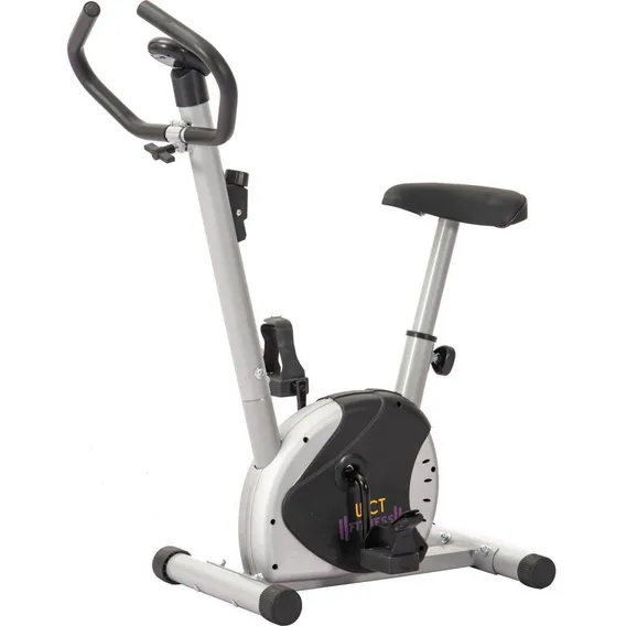 Bicicleta Vertical Ergométrica De Exercícios Ginastica WCT Fitness Cor Preto/Cinza Bicicleta Vertical Foto 1