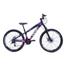 Bicicleta Viking X Tuff 25/30 Aro 26 |21v Preto Rosa Foto mini 1