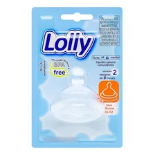 Bico Achatado Silicone Mamadeiras Big Fluxo Médio T2 Lolly Foto mini 1
