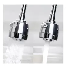 Bico Arejador Para Torneira Duplo Jato Abs Cromado Gourmet Foto mini  2