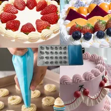 Bico Confeitar 23 Pçs+ Saco Confeitar Confeiteiro Manga Bolo Foto mini 4
