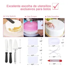Bico de Confeiteiro,Kit Confeiteiro Completo 322 Peças,kit Confeiteiro,Bicos, Sacos E Mais,Decoração Bolo Inox Para Cozinha Foto mini 2