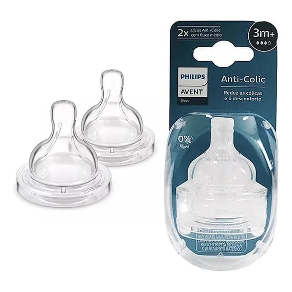 Bico De Mamadeira Classic 3m+ 2 Unidades 3.0 - Philips Avent Foto 1