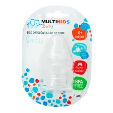 Bico De Silicone Ortoflex Tam 2 Fluxo Rápido 2 Und Multikids Cor TRANSPARENTE Foto mini 2