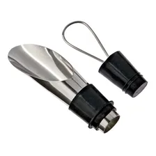 Bico Dosador Com Tampa Rolha Para Vinhos Em Inox Multiuso Foto mini 1