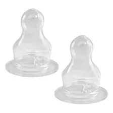 Bico Mamadeira +6 Meses De Silicone Fluxo Médio Tamanho 2 Foto mini 1