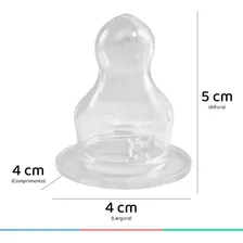 Bico Mamadeira +6 Meses De Silicone Fluxo Médio Tamanho 2 Foto mini 3