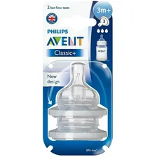 Bico Mamadeira Avent Clássica N3 - 3m+ - 2 Unidades Foto mini 4